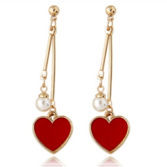 *CLEARANCE* Make an Offer! Dangle Heart Earrings - Picture 3 of 4